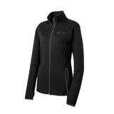 Blue and orange logo - Sport-Tek® Women's Sport-Wick® Stretch Contrast Full-Zip Jacket