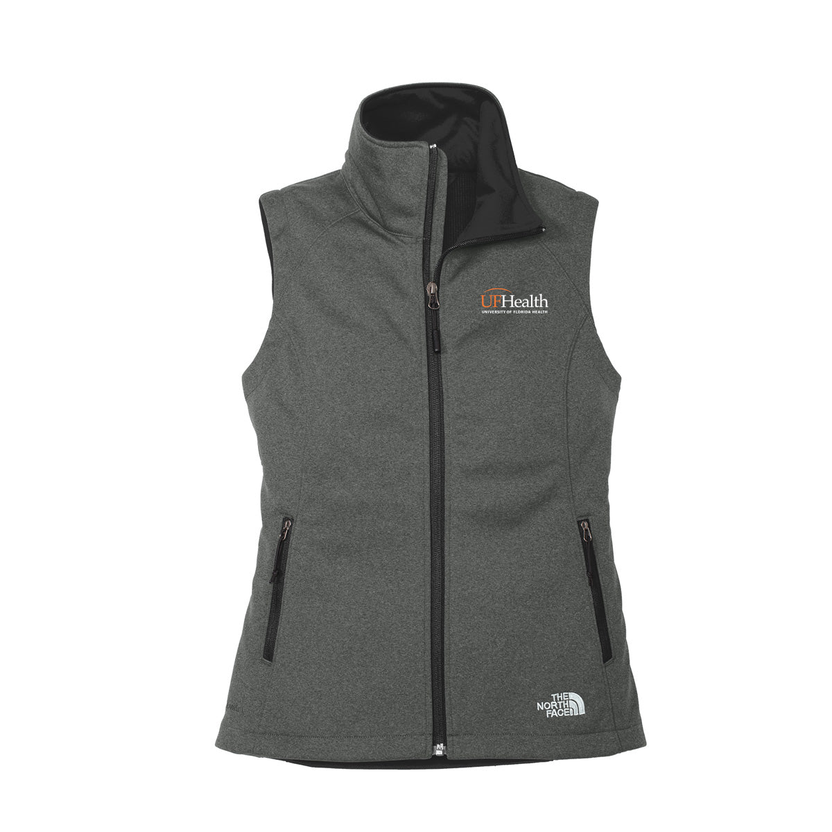 White and Orange logo - The North Face® Women's Ridgewall Soft Shell Vest