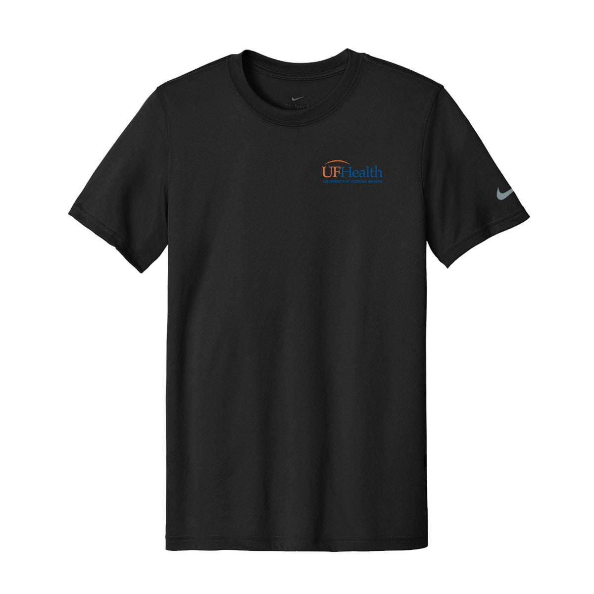 Blue Orange Left Chest Logo - Nike Swoosh Sleeve rLegend Tee