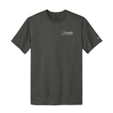 Orange White Left Chest Logo - Nike Swoosh Sleeve rLegend Tee