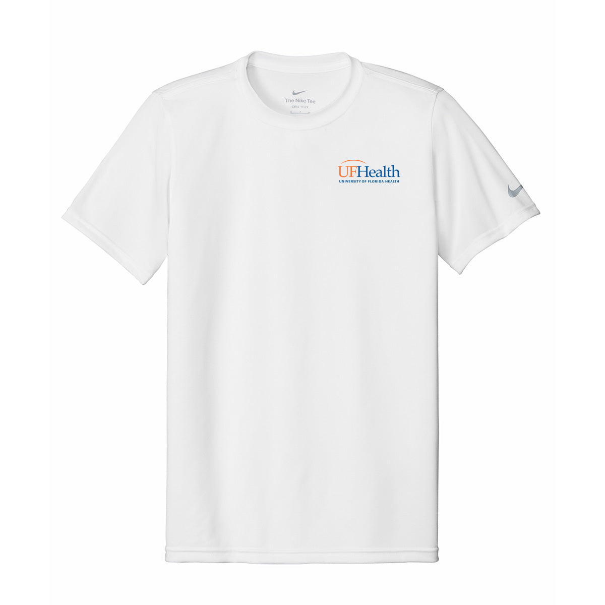 Blue Orange Left Chest Logo - Nike Swoosh Sleeve rLegend Tee