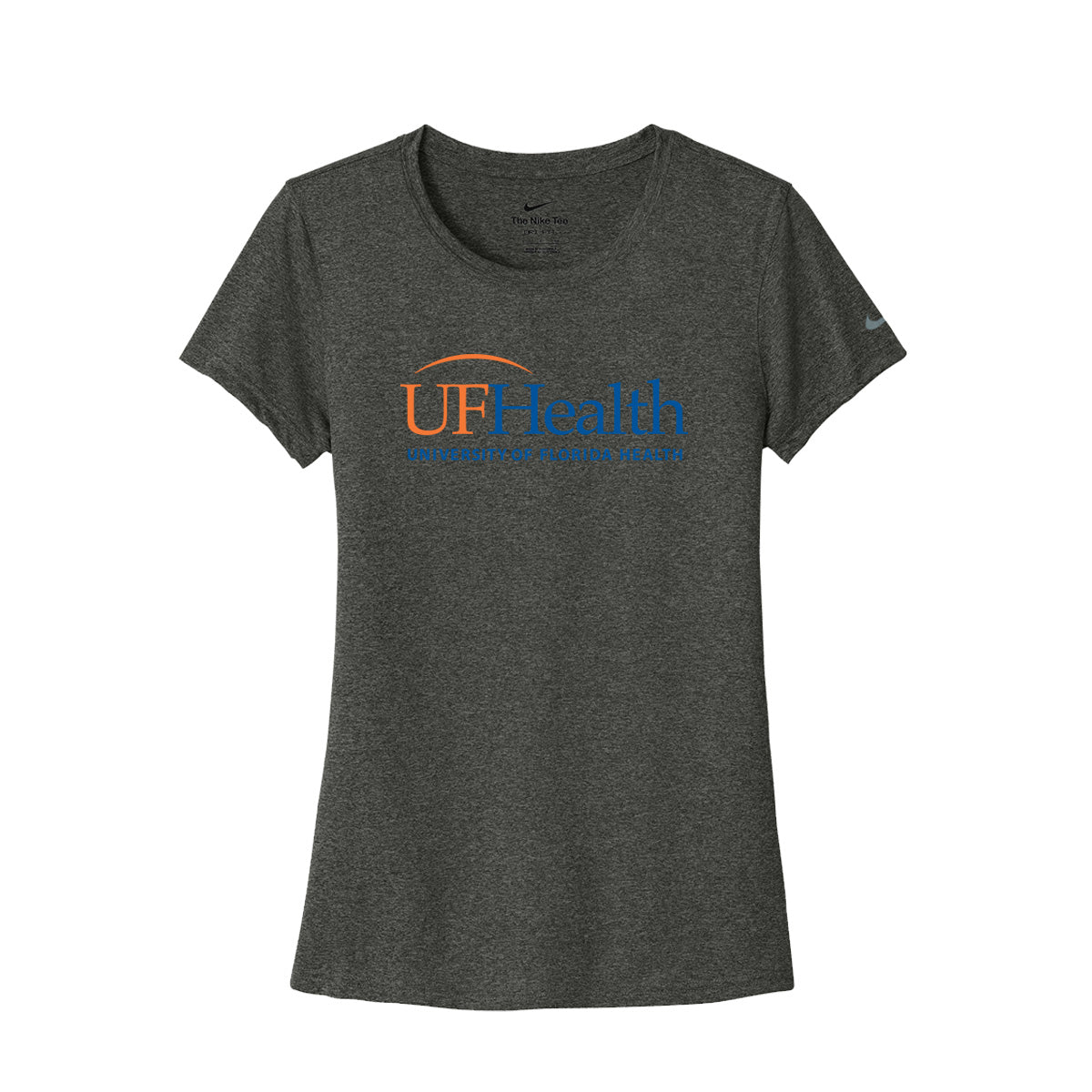 Blue Orange Front Logo - Nike Women's Swoosh Sleeve rLegend Tee
