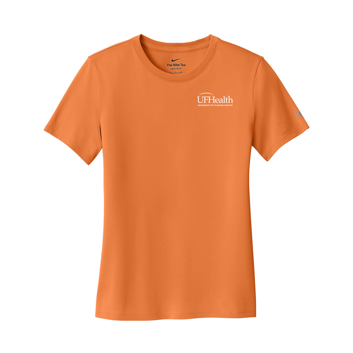 White Left Chest Logo - Nike Women's Swoosh Sleeve rLegend Tee