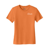 White Left Chest Logo - Nike Women's Swoosh Sleeve rLegend Tee