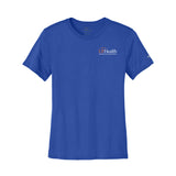 Orange White Left Chest Logo - Nike Women's Swoosh Sleeve rLegend Tee