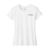 Blue Orange Left Chest Logo - Nike Women's Swoosh Sleeve rLegend Tee