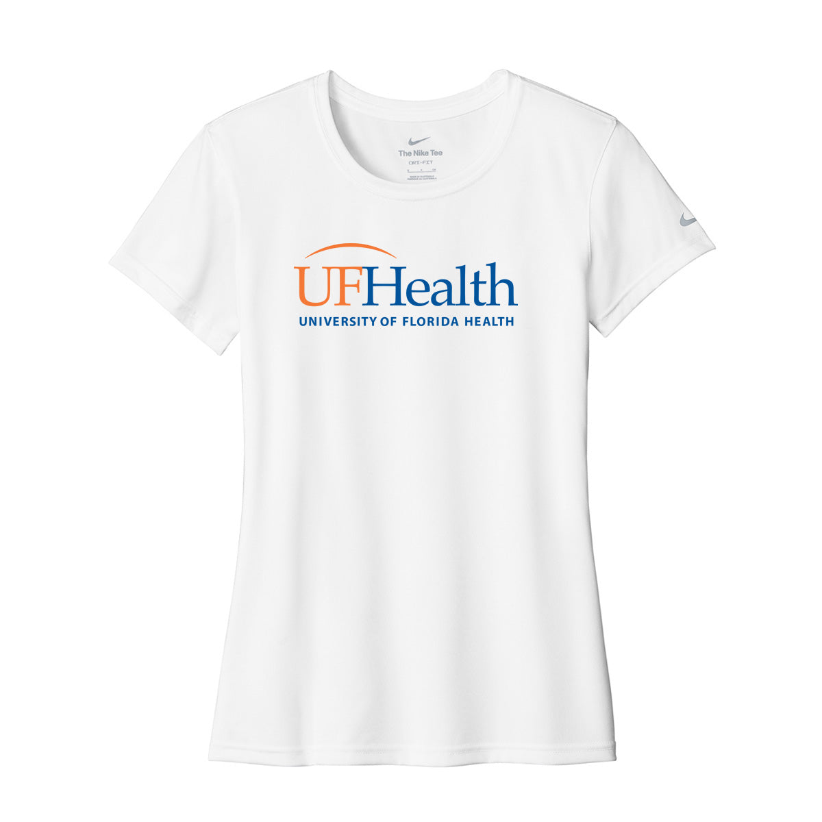 Blue Orange Front Logo - Nike Women's Swoosh Sleeve rLegend Tee
