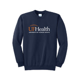 Orange White logo - Port & Company® Essential Fleece Crewneck Sweatshirt
