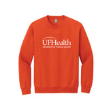 White logo - Port & Company® Essential Fleece Crewneck Sweatshirt