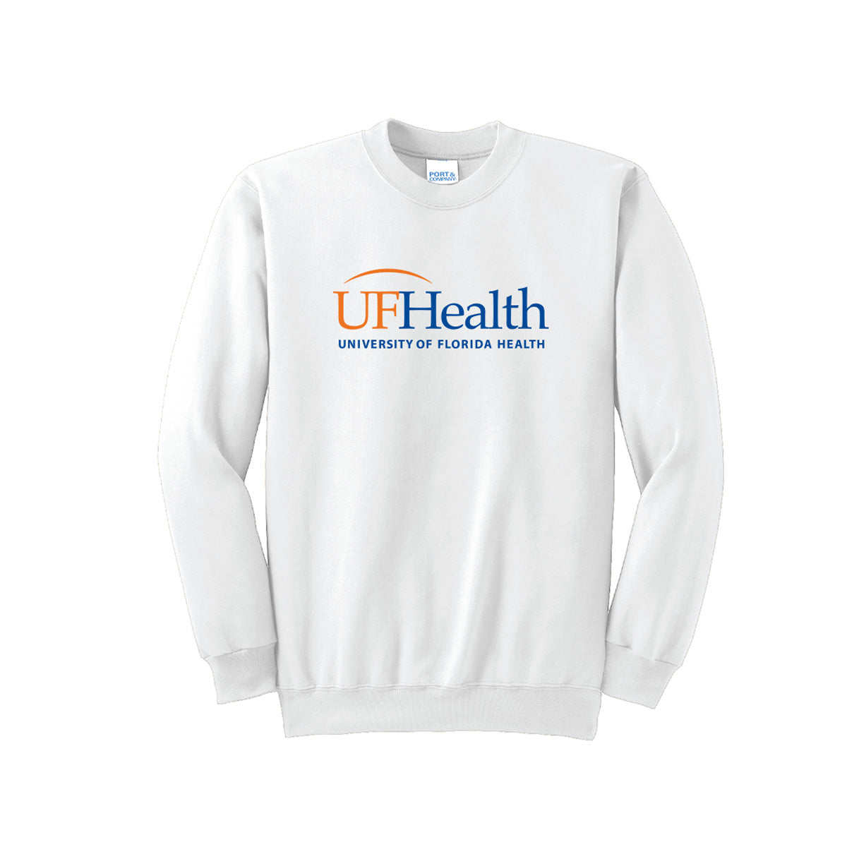 Blue orange logo - Port & Company® Essential Fleece Crewneck Sweatshirt