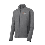White and orange logo - Sport-Tek® Sport-Wick® Stretch Contrast Full-Zip Jacket
