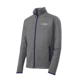 White and orange logo - Sport-Tek® Sport-Wick® Stretch Contrast Full-Zip Jacket
