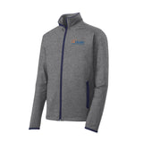 Blue and orange logo - Sport-Tek® Sport-Wick® Stretch Contrast Full-Zip Jacket