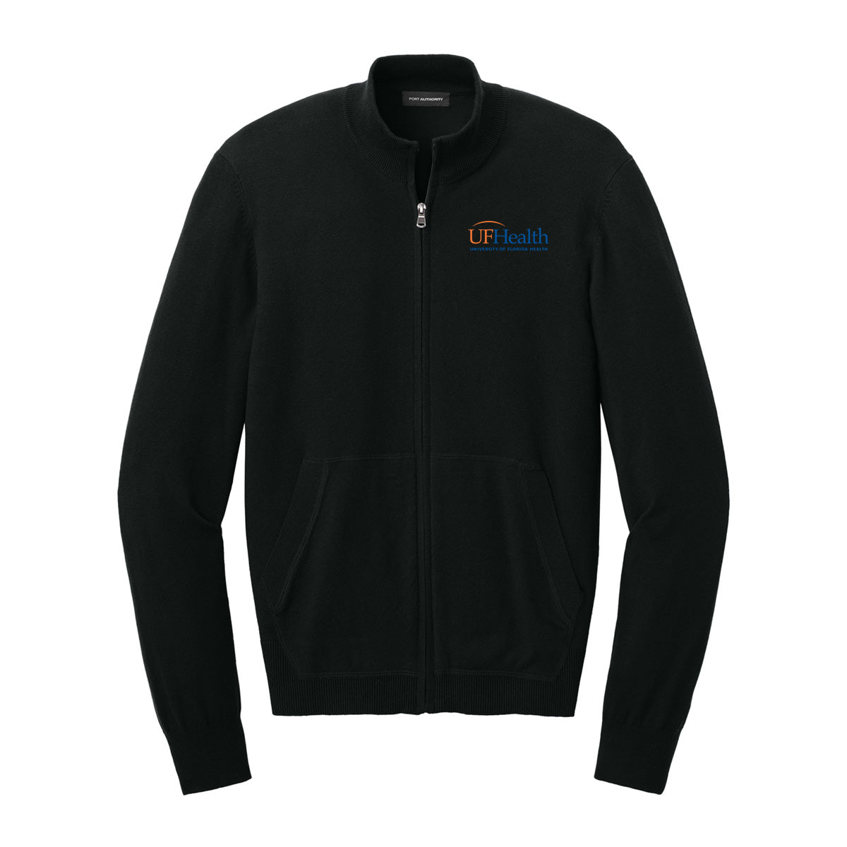 Blue and Orange Logo - Port Authority® Easy Care Full-Zip Sweater