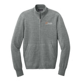 White and Orange Logo - Port Authority® Easy Care Full-Zip Sweater