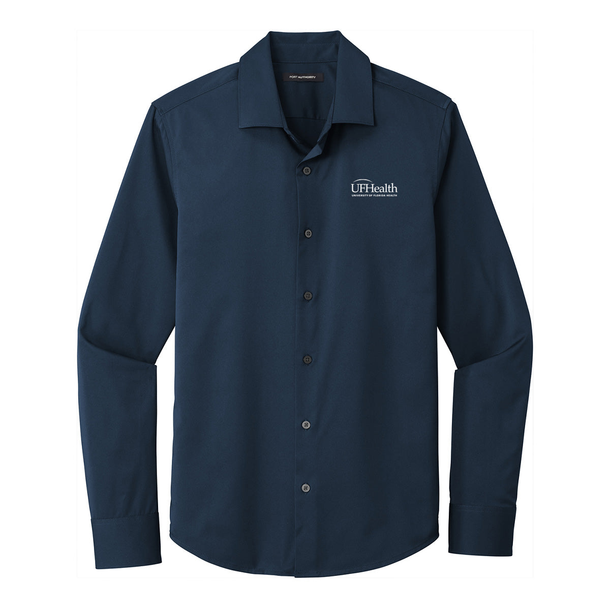 White and orange logo - Port Authority ® City Stretch Shirt