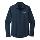 White and orange logo - Port Authority ® City Stretch Shirt
