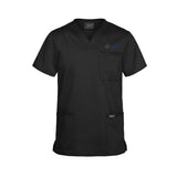 Blue Orange Logo - Cherokee Workwear Revolution Men's 3-Pocket STRETCH V-Neck Scrub Top