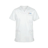 Blue Orange Logo - Cherokee Workwear Revolution Men's 3-Pocket STRETCH V-Neck Scrub Top