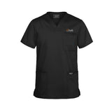White Orange Logo - Cherokee Workwear Revolution Men's 3-Pocket STRETCH V-Neck Scrub Top